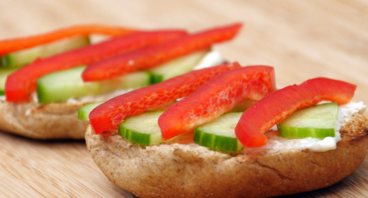 Veggie Delight Bagel Breakfast