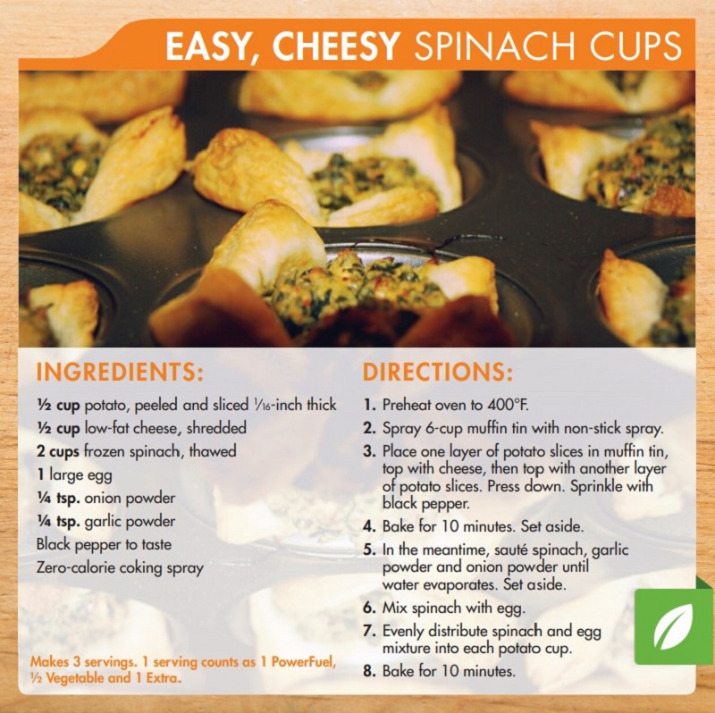 Easy, Cheesy Spinach Cups Recipe