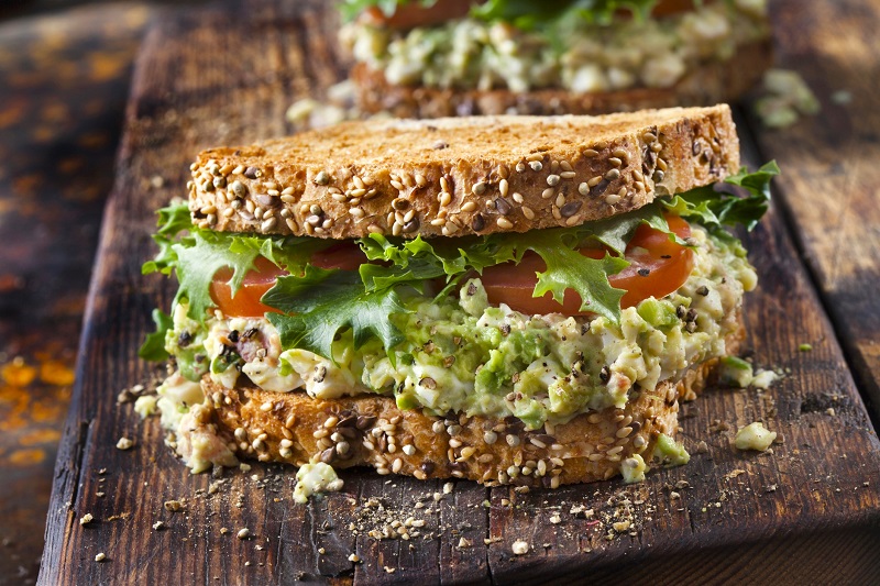 avocado egg salad sandwich