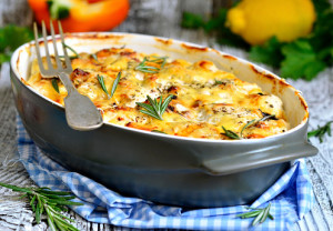 easy chicken fajita bake