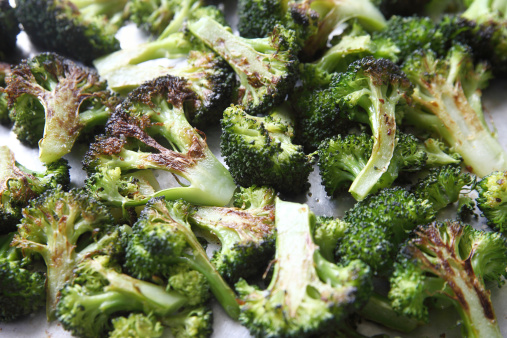 roasted broccoli healthy salty snacks