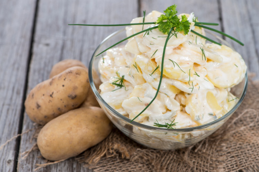 Portion of homemade Potato Salad