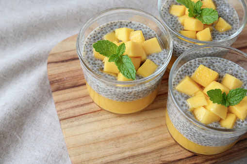 Mango Chia Vanilla Pudding Healthy Breakfast Recipes