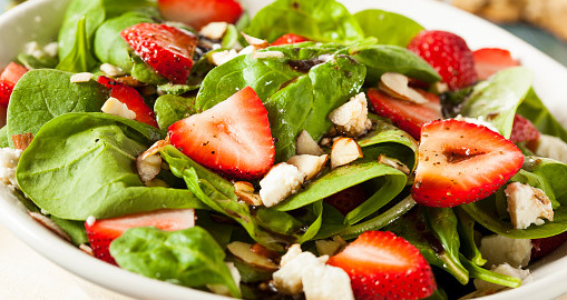 5-Ingredient Recipes Strawberry Spinach Salad