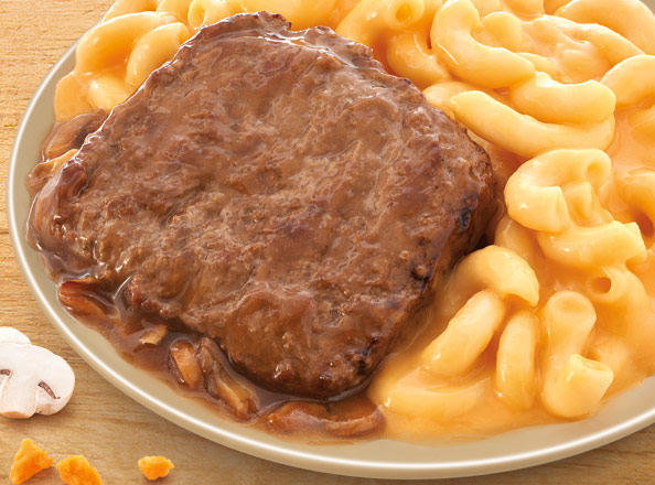 Healthy Meat Meal Salisbury Steak With Mac & Cheese