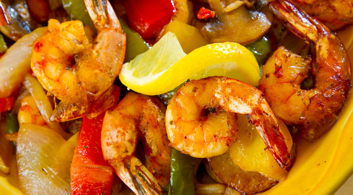 oven baked shrimp fajitas