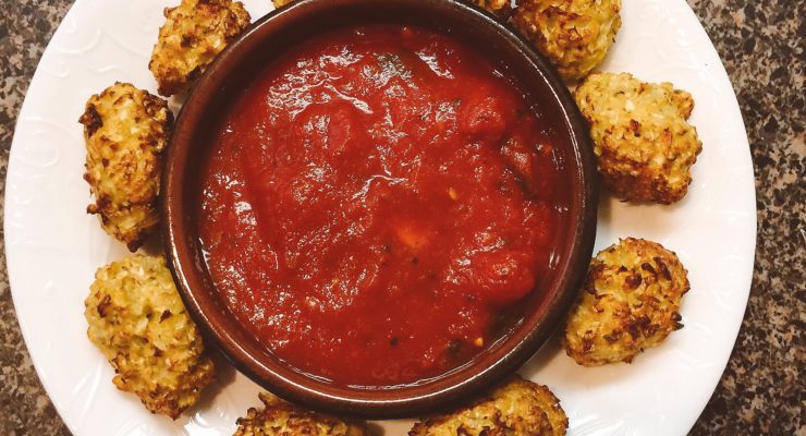 healthy cauliflower tater tots made with air fryer