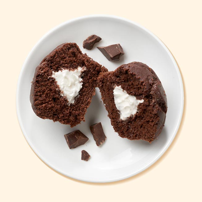 Cream Filled Chocolate Cupcake