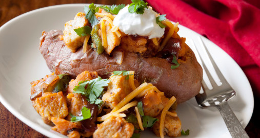 Date Night Dinner Ideas Loaded Mexican Baked Sweet Potato