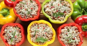 Mexican Recipes Veggie and Rice Stuffed Bell Peppers
