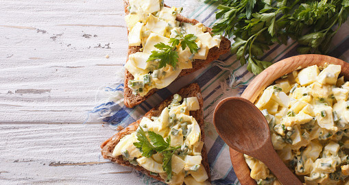 Easy Meals for One Person Skinny Avocado Egg Salad Sandwich