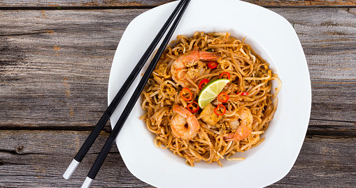 Family Friendly Meals Sweet Potato Noodle Bowl with Creamy Almond Butter Sauce