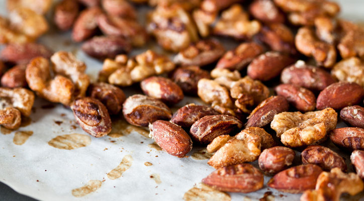 healthy spiced nuts air fryer snack recipe