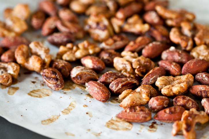 healthy spiced nuts air fryer snack recipe