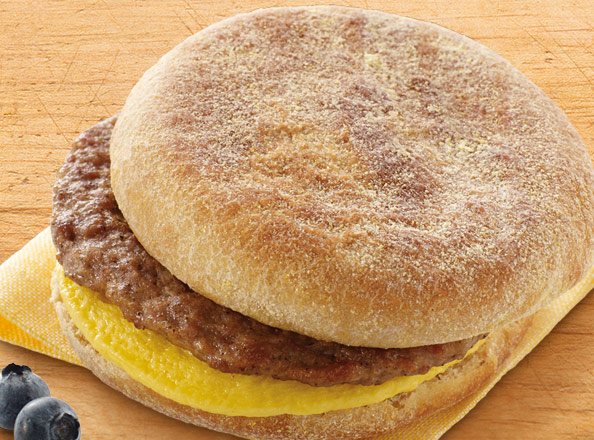 Best Breakfast Foods Turkey Sausage & Egg Muffin