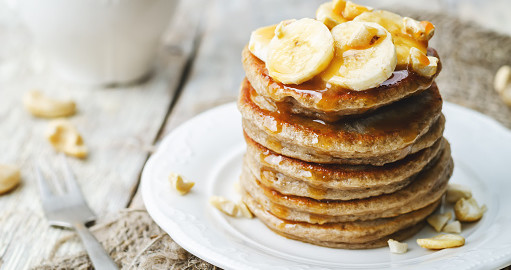 Healthy Breakfast Recipes 3-ingredient banana pancakes