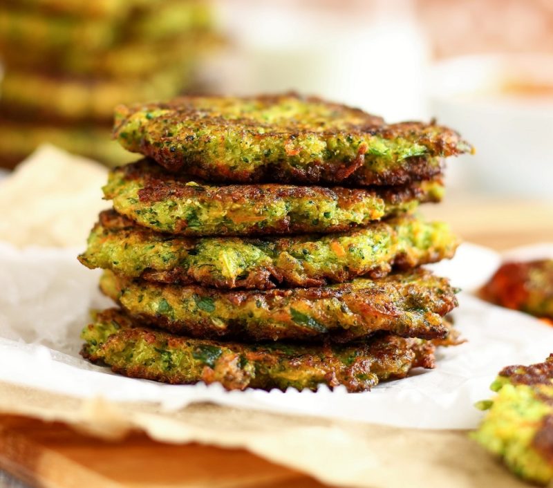 Super Cheesy Broccoli Fritters The Leaf