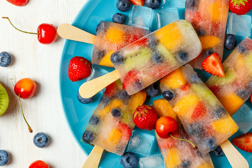 Fresh Fruit Popsicles 2Ingredient Recipe The Leaf