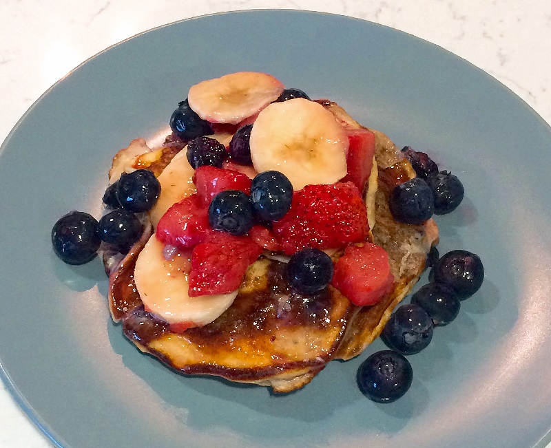 Red, White and Blueberry Pancakes