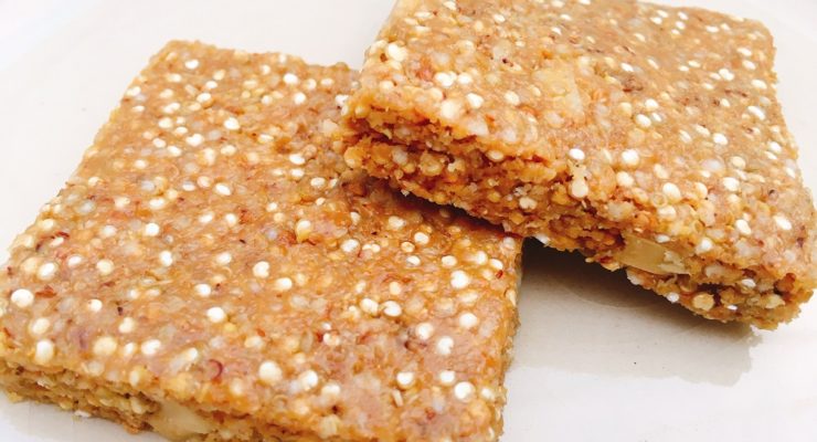 Sweet & Salty Quinoa Granola Bar Recipe