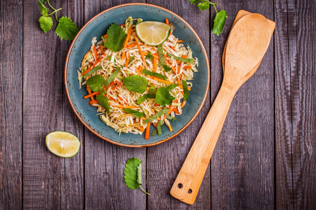 Napa Cabbage With Mint Slaw Recipe | The Leaf