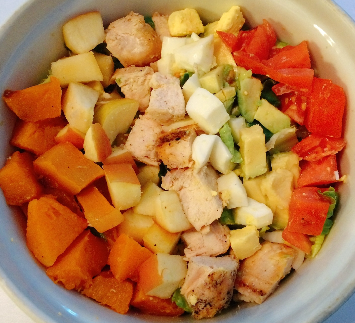 Fall Salad Recipe: Apple Avocado Chicken Cobb Salad