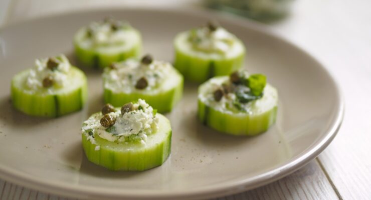 Herbed Goat Cheese Cucumber Cups