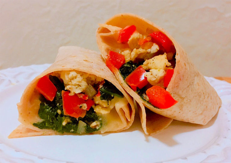 Egg White Breakfast Burrito | The Leaf