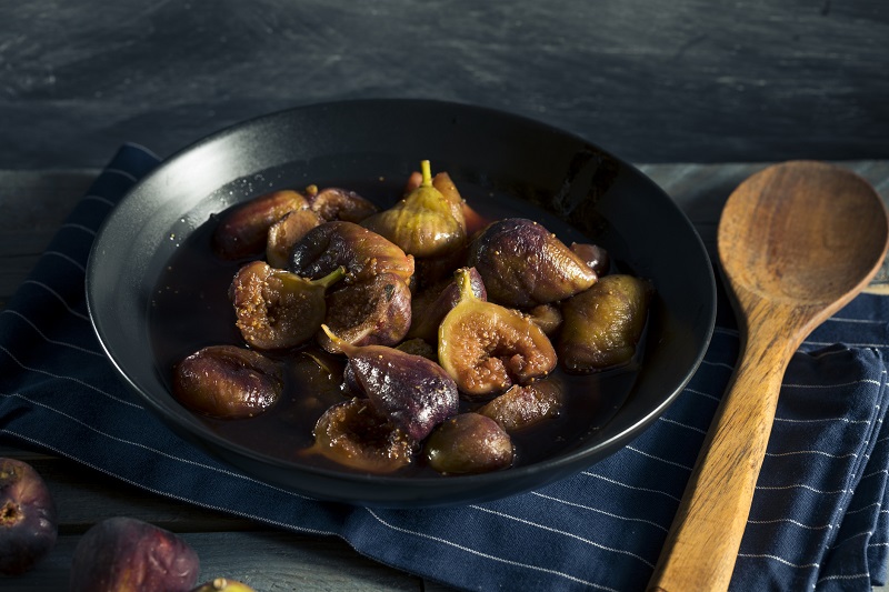 roasted balsamic fig and brussels sprouts