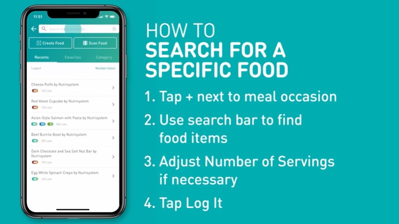 How to Search for a Specific Food in NuMi