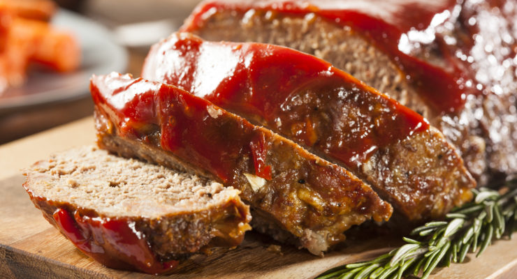 lean turkey meatloaf, made with oatmeal