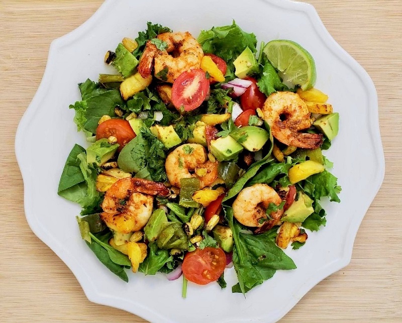 Spicy Grilled Shrimp Salad