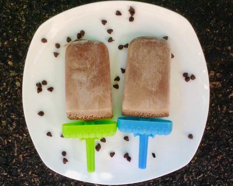 chocolate peanut butter popsicles