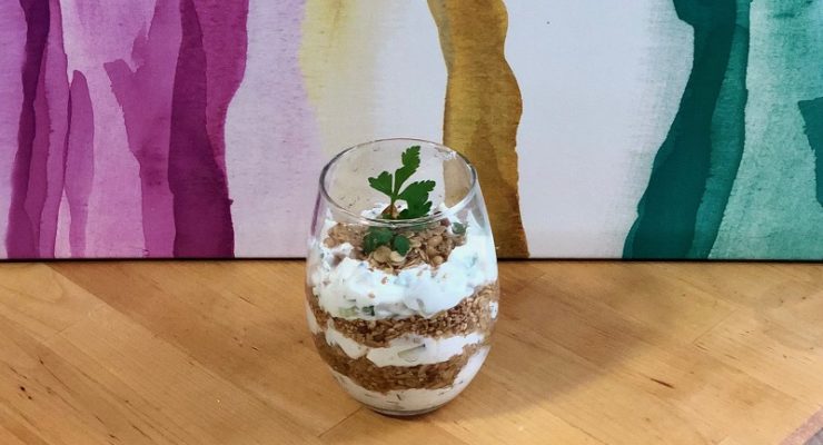 Savory Tahini Yogurt Parfait