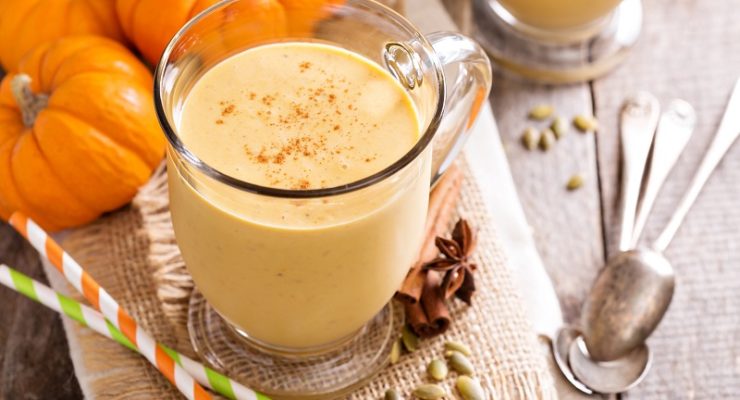 pumpkin spice latte protein shake