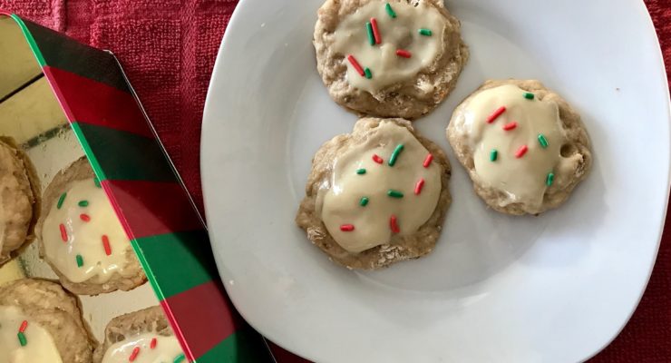 Iced Protein Peppermint Cookies