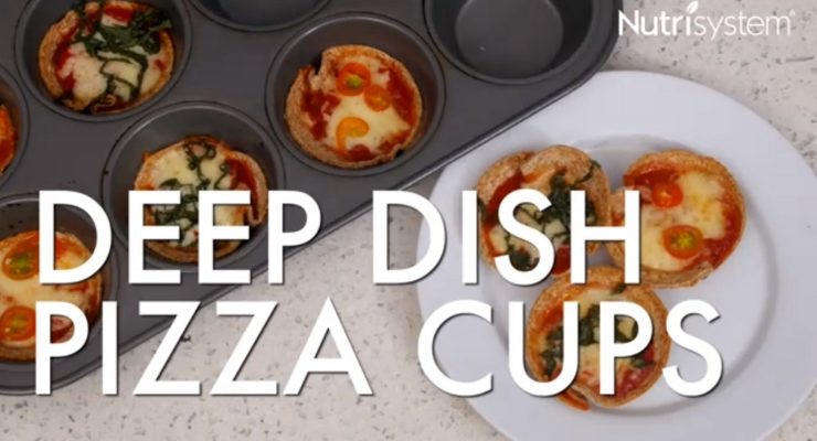 mini deep dish pizza cups