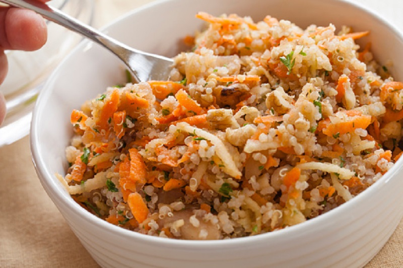 Quinoa Carrot Breakfast Bowl