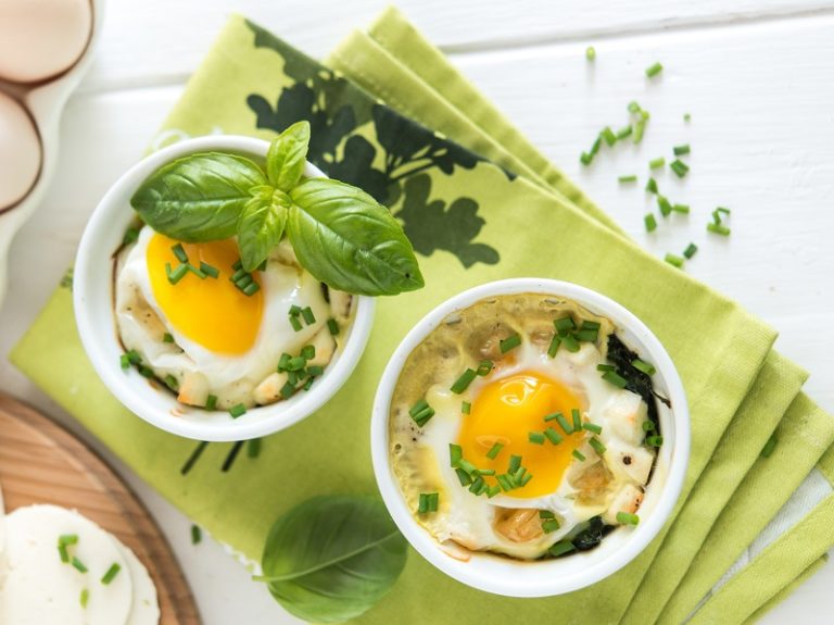 Air Fryer Baked Eggs Ramekins Recipe The Leaf