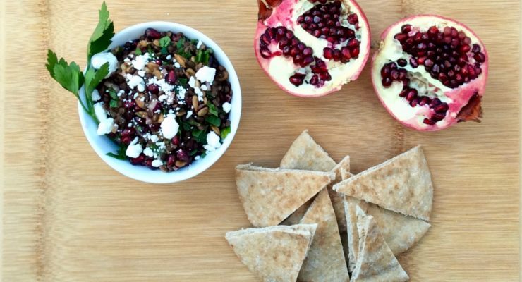 Pomegranate Lentil Caviar