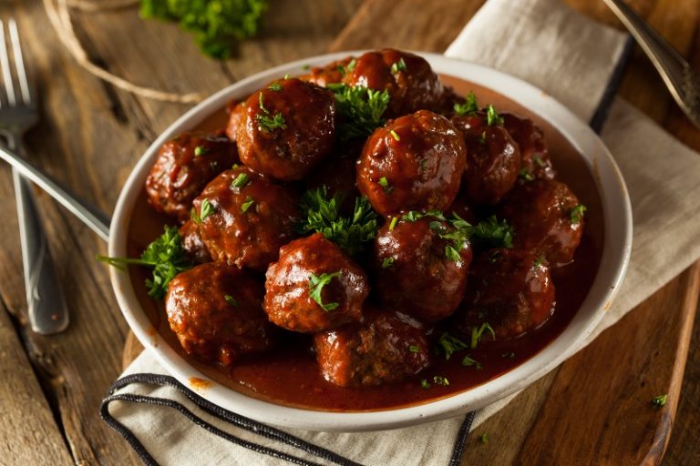 Honey Sriracha Meatballs The Leaf