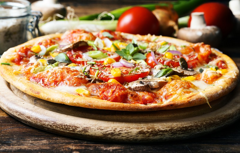 Veggie Pizza healthiest foods to order