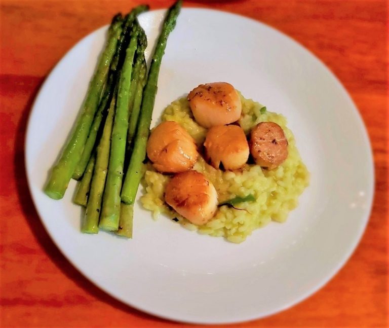 Seared Scallops Recipe with Saffron Sauce The Leaf