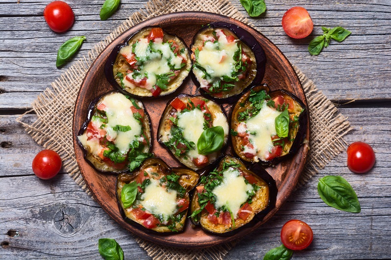Healthy Pizza Recipe with Eggplant