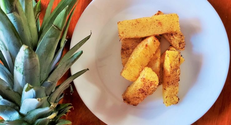 Cinnamon Sugar The Leaf Healthy Air Fryer Recipe Grilled Pineapple