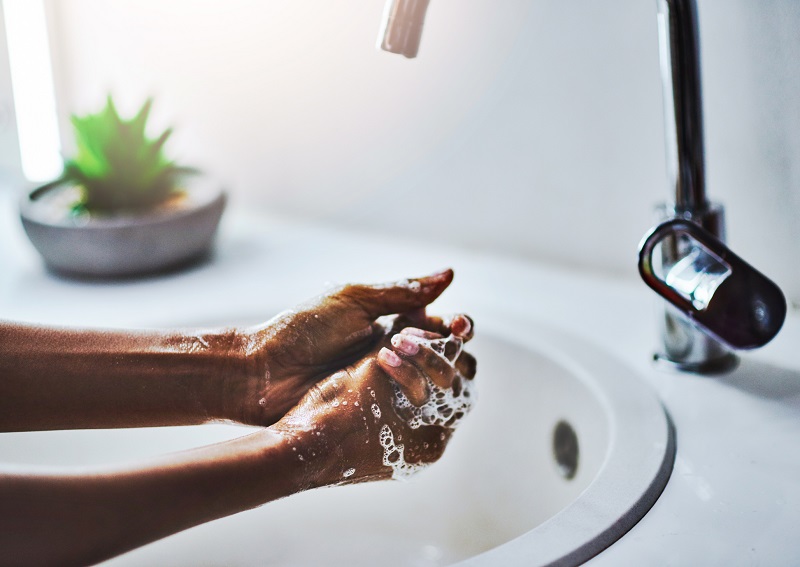proper hand washing tips