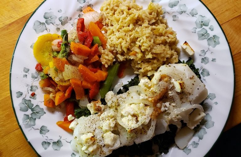 Cod with Brown Rice Pilaf The Leaf