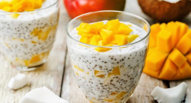 mango Chia seed pudding