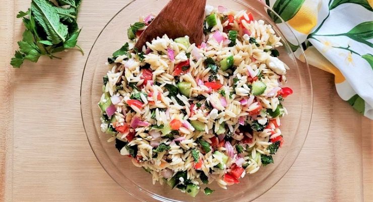 The Leaf orzo Greek salad recipe