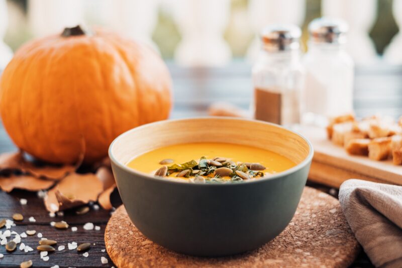 healthy fall soup recipe with pumpkin